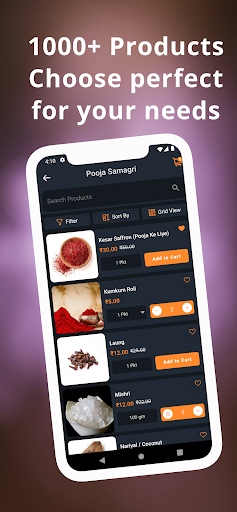 MyPoojaMart - Buy Pooja Items Screen 2