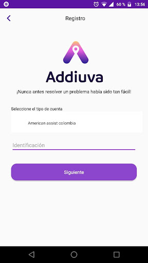 Android application Addiuva Afiliado screenshort