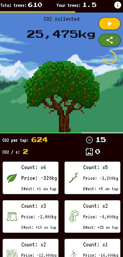 Android application Tree Tapper screenshort