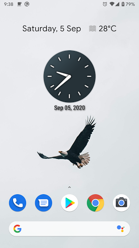 Clean Clock Widget Screen 2