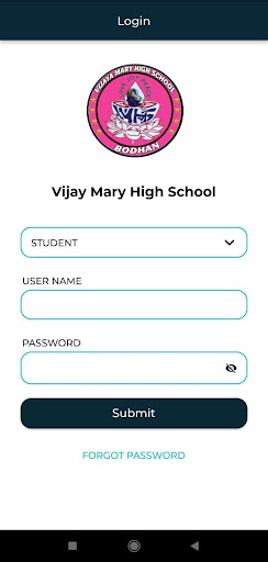 Android application Vijay Mary High School ACADMIN screenshort