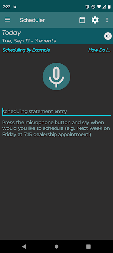 Android application Express Scheduler screenshort