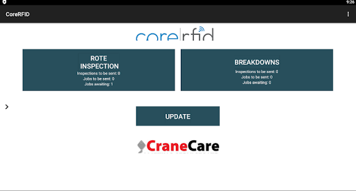 Crane Care Inspections Screen 2