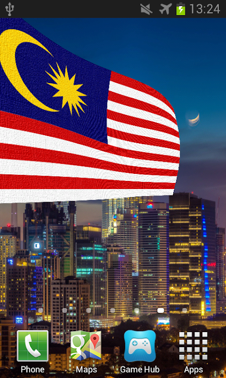Malaysia Flag Live Wallpaper - 2.5 - (Android)