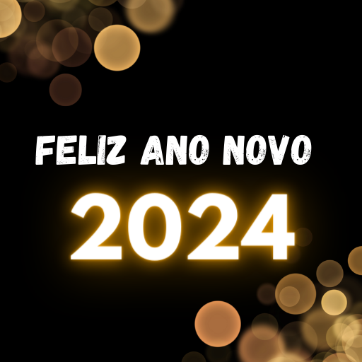 frases de feliz ano novo 2024 logo