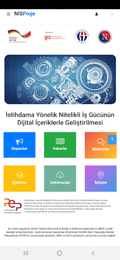 Android application NİS Proje screenshort