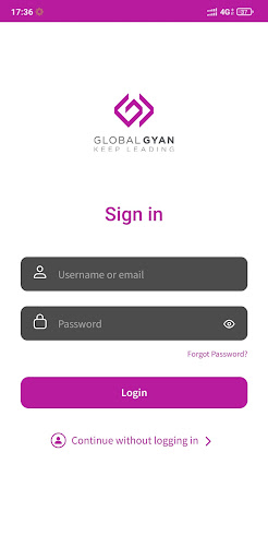Android application GlobalGyan screenshort