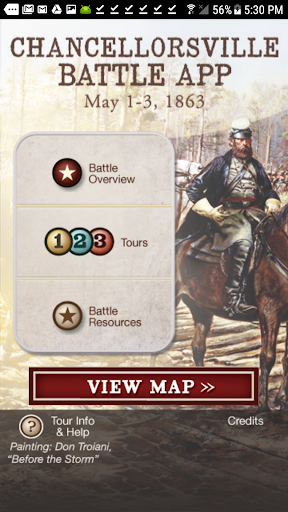 Android application Chancellorsville Battle App screenshort