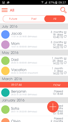 Android application Countdown Calendar screenshort