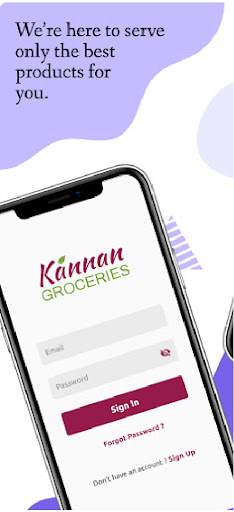Android application Kannan Groceries screenshort