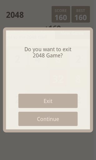 2048 Merge Number Screen 2