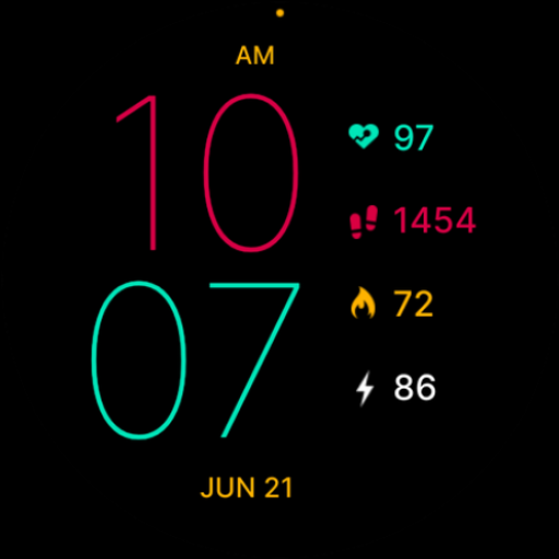 Super Color Minimal Watch Face logo