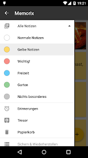 Memorix Notizen + Checklisten Screenshot