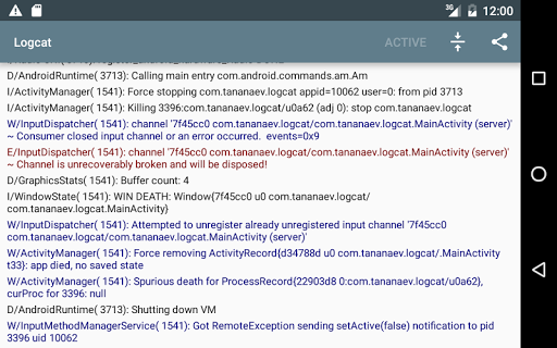 Logcat [NO ROOT] Screen 3