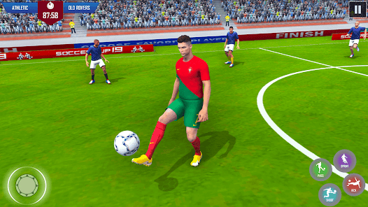 Captura de Pantalla 23 juegos de fútbol 2023Real Kick android