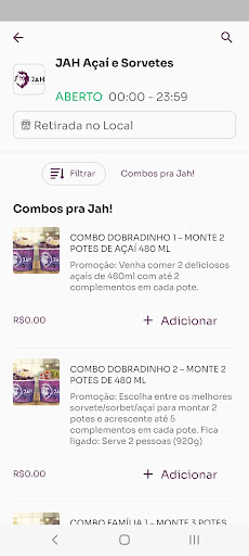 JAH Açaí, Sorvetes e Picolés Screen 3