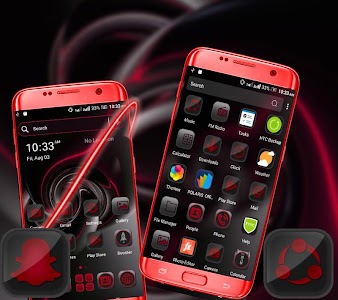 Red Black Launcher Theme Unknown