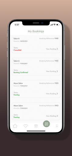 Android application Bookly App screenshort