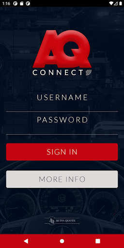 Android application AQConnect screenshort