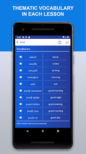 Android application Learn Armenian with AVC screenshort