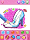 screenshot of Glitter beauty coloring game