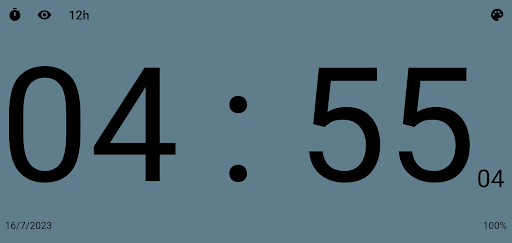 Big Digital Clock Screen 2