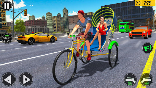 Bicycle Rickshaw Driving Games  screenshots 4