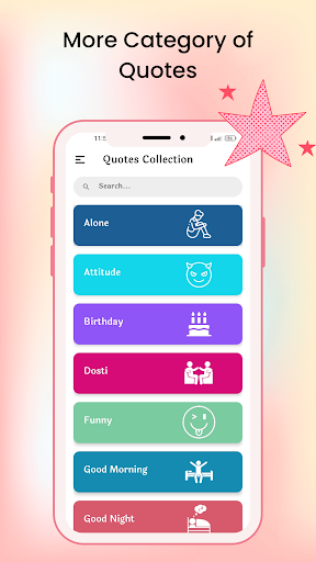 Android application Hindi Quotes Collection screenshort
