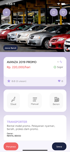 RenTTara Sewa Mobil Nusantara Screen 3
