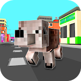 Cube City: Dog Simulator 3D icon