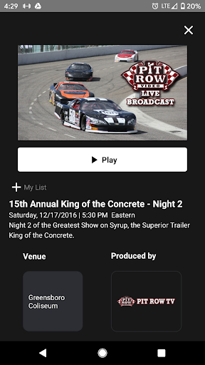 SPEED SPORT TV Screen 3