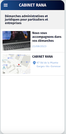 Android application CABINET RANA screenshort