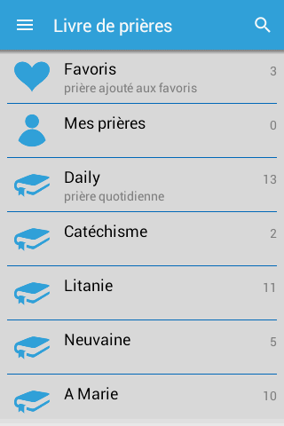 Aperçu de l'application