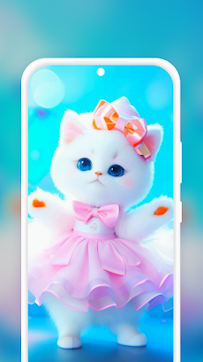 かわいい猫の壁紙 : ToktiWall AIのおすすめ画像4