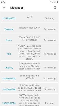 Virtual Number - Receive SMS Online Verificationのおすすめ画像5
