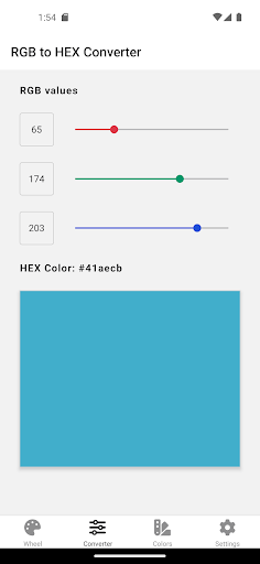 Hex Color App Screen 2