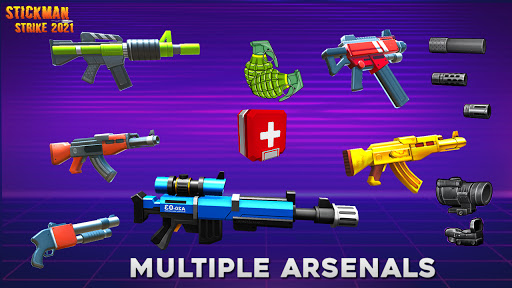 Stickman Strike 2021- angry Stick war