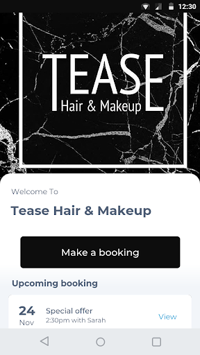 Android application Tease Hair & Makeup screenshort