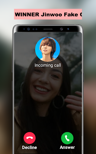 Android application WINNER Jinwoo Fake Call screenshort