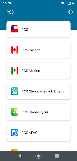 Android application PCS-Mobile screenshort