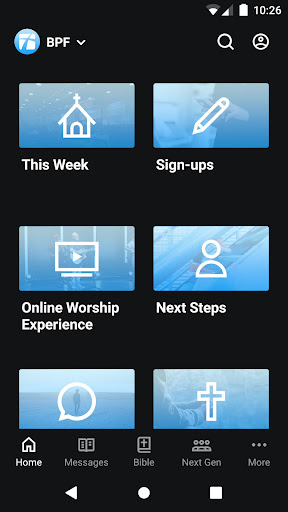 Android application Brazos Pointe Fellowship screenshort