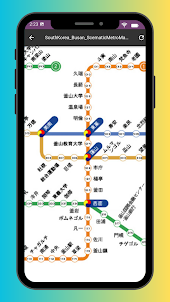 Mapa do Metrô de Busan 2023