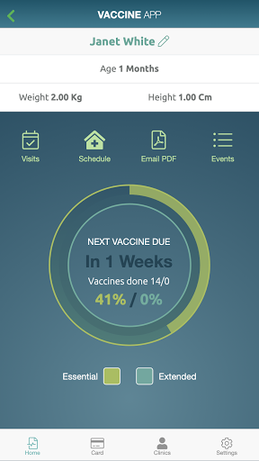 The Vaccine App Screen 2