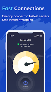 Sonics VPN MOD APK- Fast VPN proxy (Unlocked) Download 2