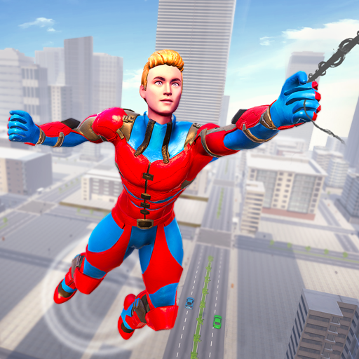 Flying Super Hero City Crime