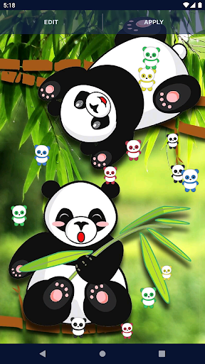 Panda Kawaii Live Wallpaper 6.8.4 screenshots 4