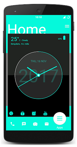 Screenshot of Analog Clock Launcher -Applock