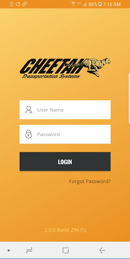 Android application Cheetah Transportation (CTMS) screenshort