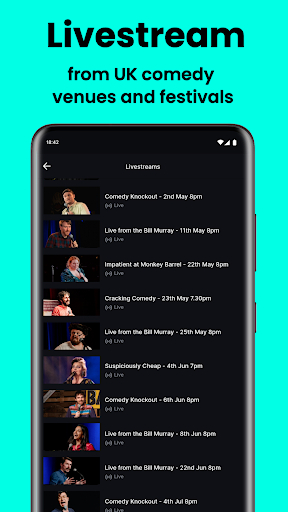 NextUp - Stream Great Stand-Up Screen 2