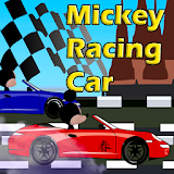 mickey racing car icon